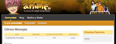 Clic para acceder a la Comunidad Anime
