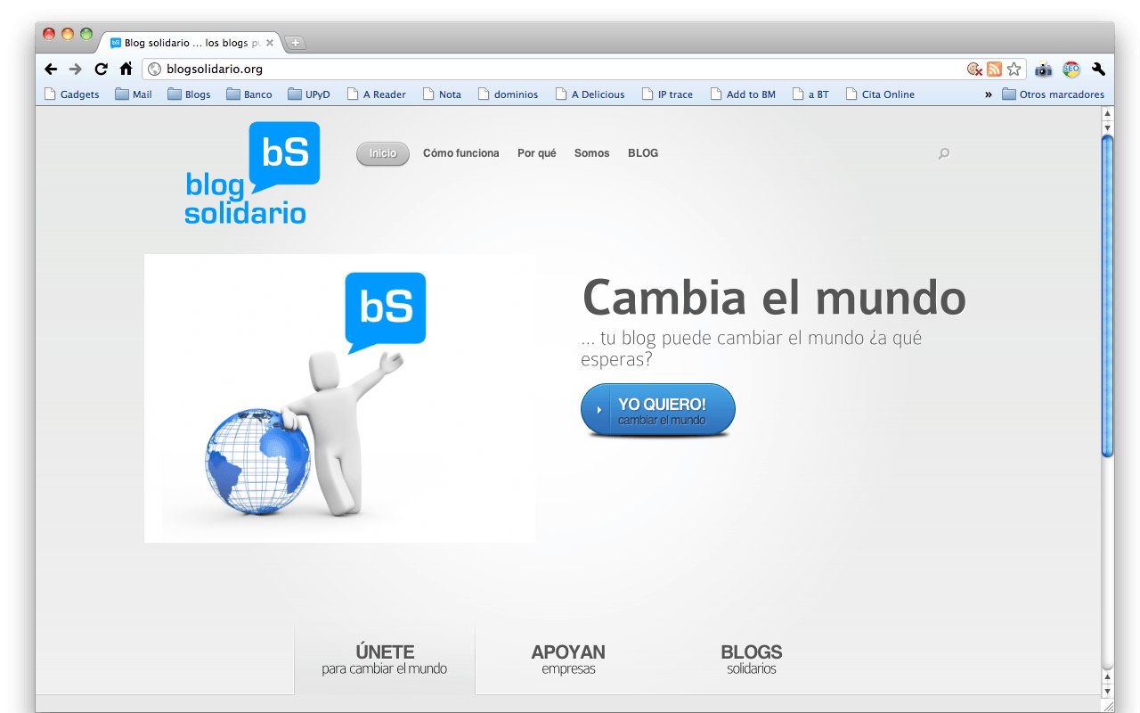 Desarrollo: Blog solidario
